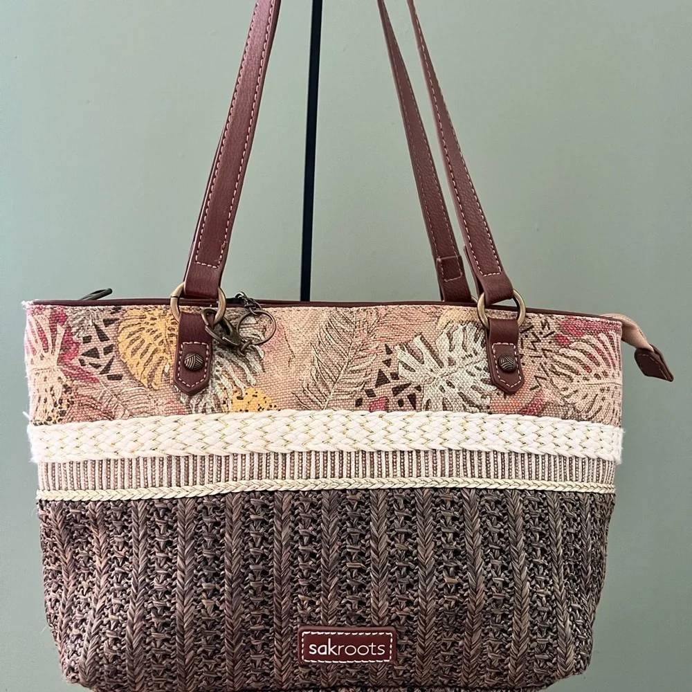 Sakroots Brown and Tan Tote Bag - Picture 1 of 7